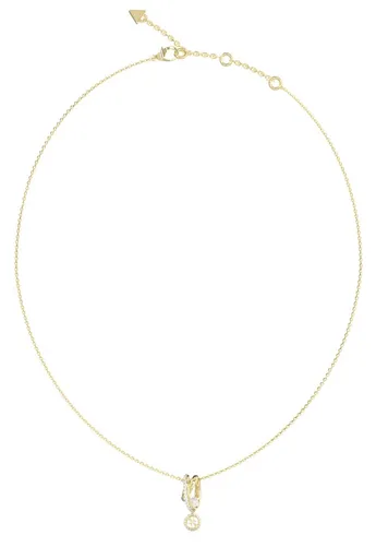 Guess Fashion pozlacený náhrdelník Tiny Pearly JUBN05523JWYGT/U