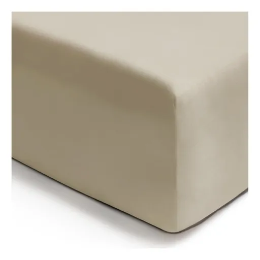 Dvoulůžkové napínací prostěradlo GRACE 160 x 200 cm, mandlově krémová, tencel, Clarysse