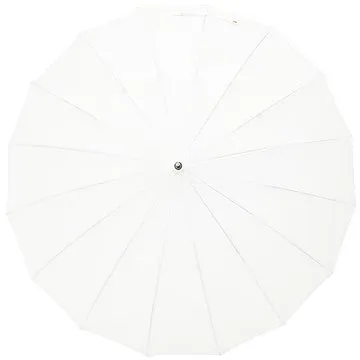 KRAGO Deštníková hůl s rovnou dřevěnou rukojetí 16 paprsků bílý (umb-7-004)