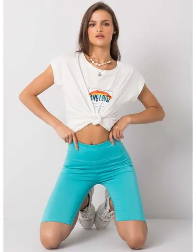 Tyrkysové cyklistické šortky Serena