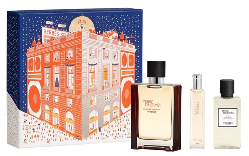 Hermes Terre D`Hermès Intense - EDP 100 ml (plnitelná) + EDP 15 ml + balzám po holení 40 ml