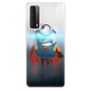 Odolné silikonové pouzdro iSaprio - Mimons Superman 02 - Huawei P Smart 2021