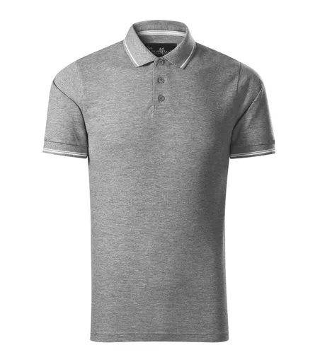 MALFINI Pique pánská polokošile Perfection Plain - Tmavě šedý melír | 3XL