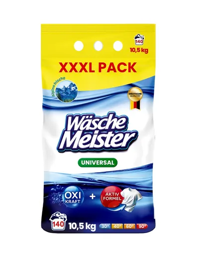 Wäsche Meister Universal Prací prášek 10,5 kg 140 dávek
