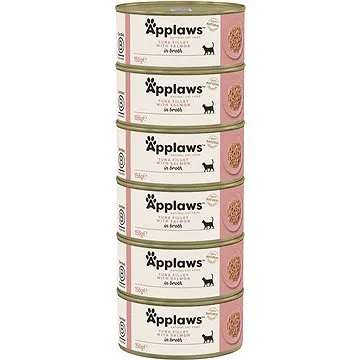 Applaws konzerva Cat Tuňák s lososem 6 × 156 g  (5060708561536)