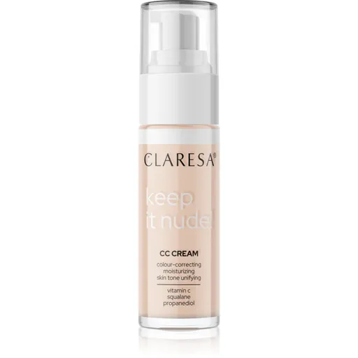Claresa Keep It Nude hydratační make-up pro sjednocení barevného tónu pleti odstín 101 Light 33 g
