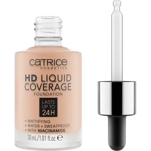 Catrice Tekutý make-up HD Liquid Coverage (Foundation) 30 ml 020 Rose Beige