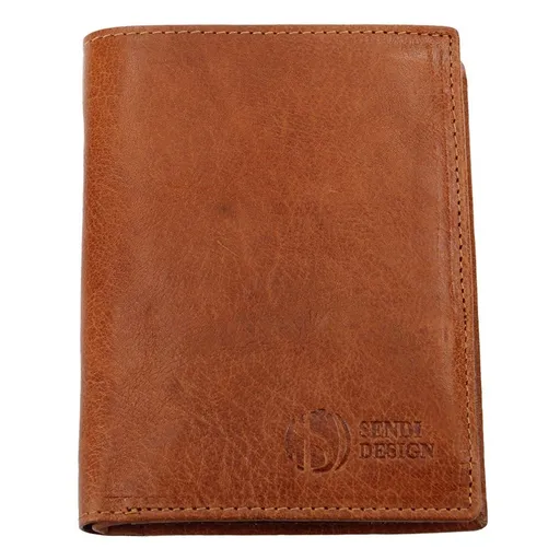Pánská kožená peněženka SendiDesign SNW6945 - světle hnědá