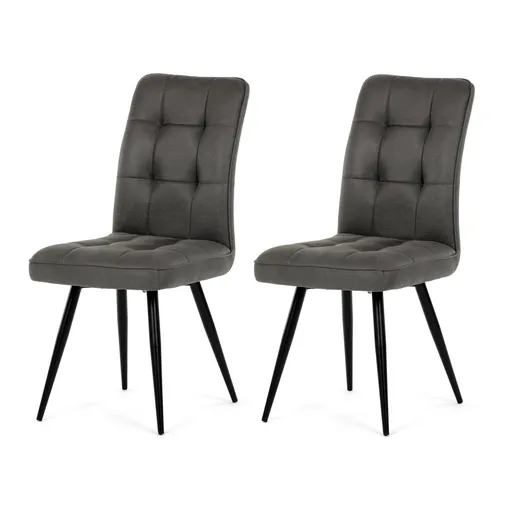 Sada jídelních židlí Vintage DCL-D1250 GREY3, 2 ks