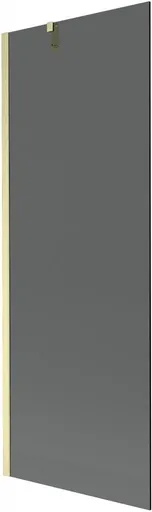 MEXEN/S Next vanová zástěna FIX 70 x 150, grafit, zlatá kartáčovaná 895-070-000-00-40-55