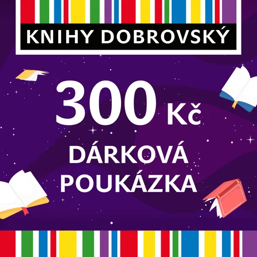 Knihomolská elektronická dárková poukázka 300 Kč