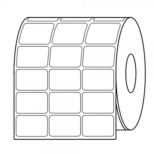 Samolepicí etikety 32x20 mm, třířádkové, 9000ks, termo, role