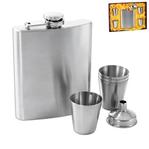 Kapesní lahev s pohárky a nálevkou - ORION