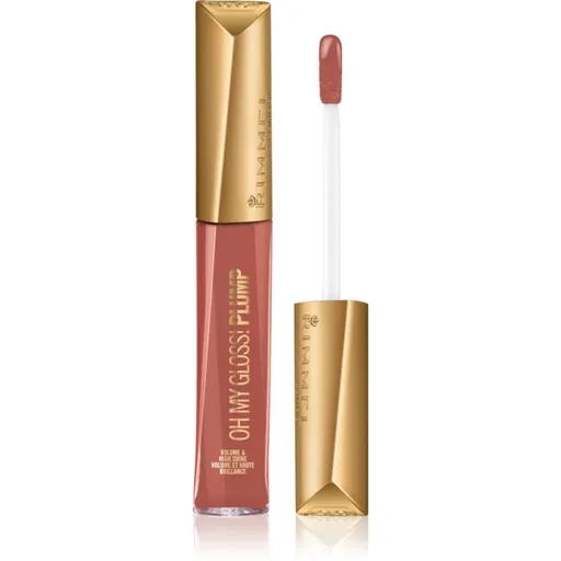Rimmel Oh My Gloss! Plump lesk na rty odstín Spiced Nude 6.5 ml