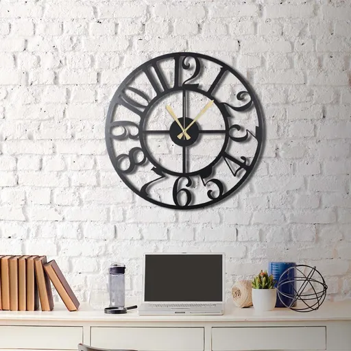 Dekorativní kovové nástěnné hodiny Circle XL