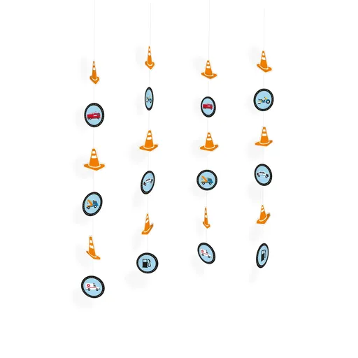 Amscan Visíce dekorace - Silniční provoz