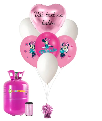 Personal Personalizovaný helium párty set - Minnie 19 ks