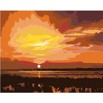 Zuty - Malování podle čísel - ZÁPAD SLUNCE 2 (D. RUSTY RUST), 80x100 cm, vypnuté plátno na rám (HRAmmb02601nad)