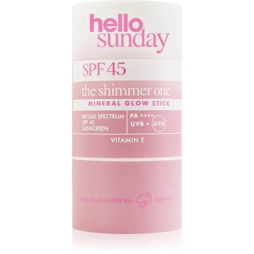 hello sunday the shimmer one mineral glow stick minerální ochranná tyčinka na citlivá místa SPF 45 20 g