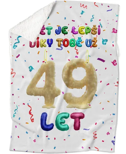 Deka Svět je lepší díky Tobě (věk: 49, Podšití beránkem: ANO)