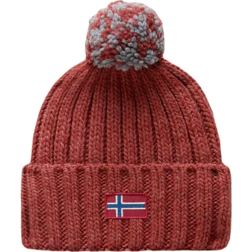 Napapijri SEMIURY 4 Zimní čepice, červená, velikost UNI