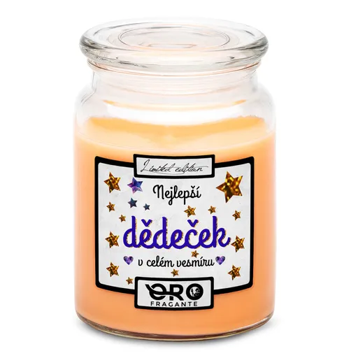 Svíčka Nejlepší dědeček ve vesmíru (Vůně svíčky: Tropické ovoce)