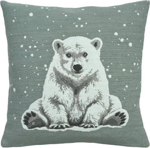 Povlak na polštář Arktos, čtverec 45x45 cm, blue fox - Sander