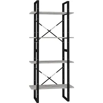 Shumee  se 4 policemi betonově šedá 60×30×140 cm dřevotříska, 806441 (806441)