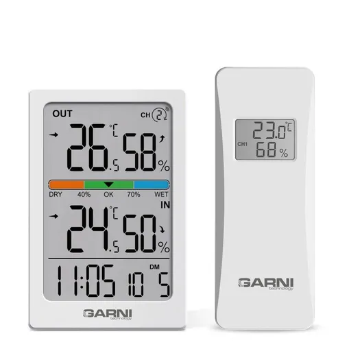 GARNI 155TH - Bezdrátový digitální teploměr s vlhkoměrem
