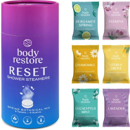 Body Restore Reset Shower Steamers tablety do sprchy vůně Spring Botanical Mix 6 ks
