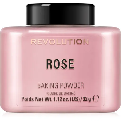 Makeup Revolution Baking Powder sypký pudr odstín Rose 32 g