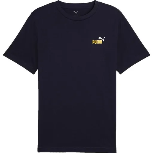 Puma ESSENTIALS 2COLOR SMALL NO 1 LOGO TEE Pánské triko, tmavě modrá, velikost