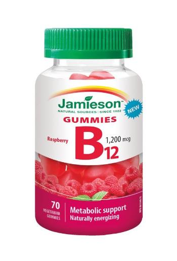 Jamieson Vitamín B12 Gummies 1200 mcg 70 želatinových pastilek