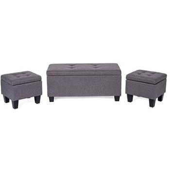 Set Lavice + 2 taburety BENCH-POUF  (3630)