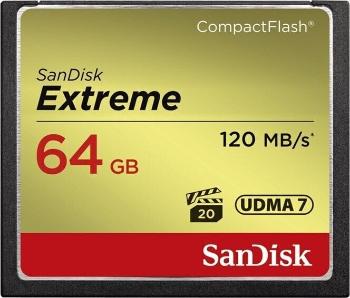 SanDisk Extreme CompactFlash 64 GB SDCFXSB-064G-G46 CompactFlash 64 GB Memóriakártya