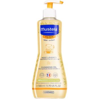 Mustela Bébé Dry Skin čisticí olej pro děti od narození 500 ml