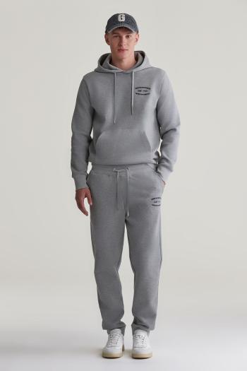 TEPLÁKY GANT SMALL GRAPHIC SWEATPANTS GREY MELANGE