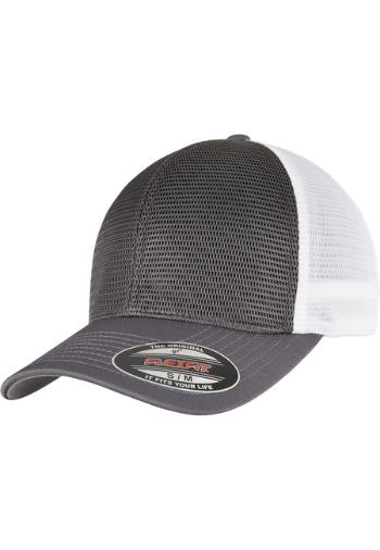 Urban Classics FLEXFIT 360 OMNIMESH CAP 2-TONE charcoal/white - S/M