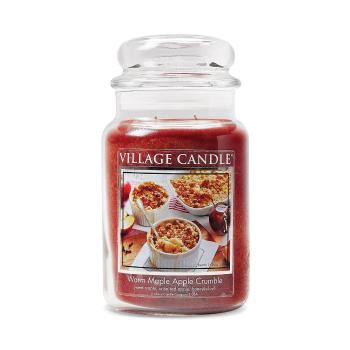 Village Candle Vonná svíčka ve skle Warm Maple Apple Crumble 602 g