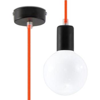 Lustr na Lanku EDISON 1xE27/60W/230V Oranžová (86625)