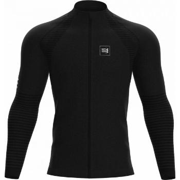 Compressport SEAMLESS ZIP SWEATSHIRT Pánská sportovní mikina, černá, velikost