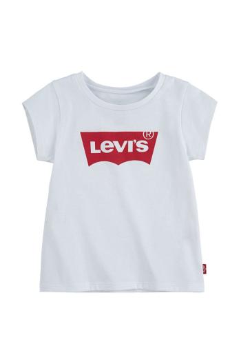 Dětské tričko Levi's bílá barva