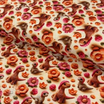 Jersey 3D Knitted Cuties design B digital print