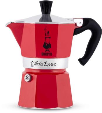 Kotyogós kávéfőző Bialetti Moka Express 1 adag piros