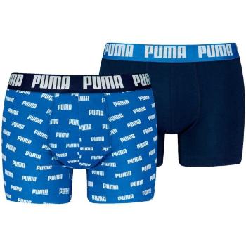 Puma MEN EVERYDAY AOP PRINT BOXER 2P Pánské boxerky, modrá, velikost