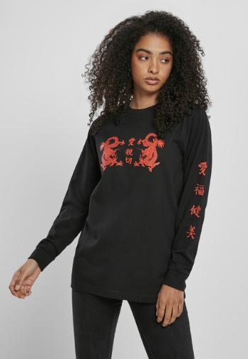 Mr. Tee Ladies Chinese Letters Longsleeve black - XS