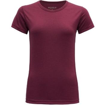 Devold BREEZE MERINO 150 T-SHIRT Dámské triko, vínová, velikost