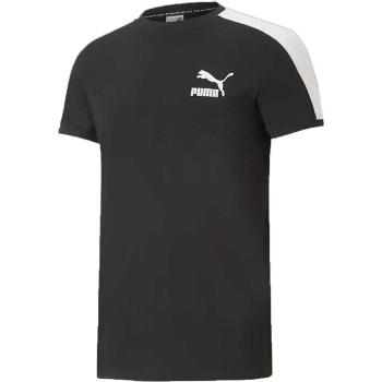 Puma ICONIC T7 TEE Pánské triko, černá, velikost