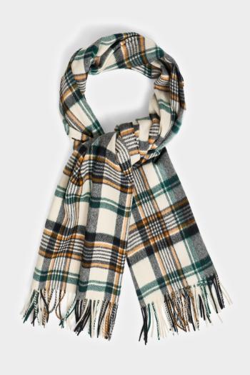 ŠÁLA GANT CHECK WOVEN SCARF PUTTY