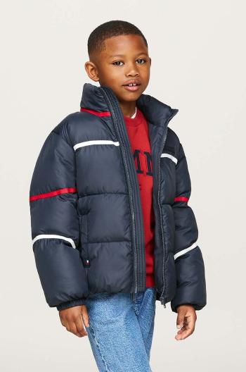 Dětská bunda Tommy Hilfiger tmavomodrá barva, KS0KS00593